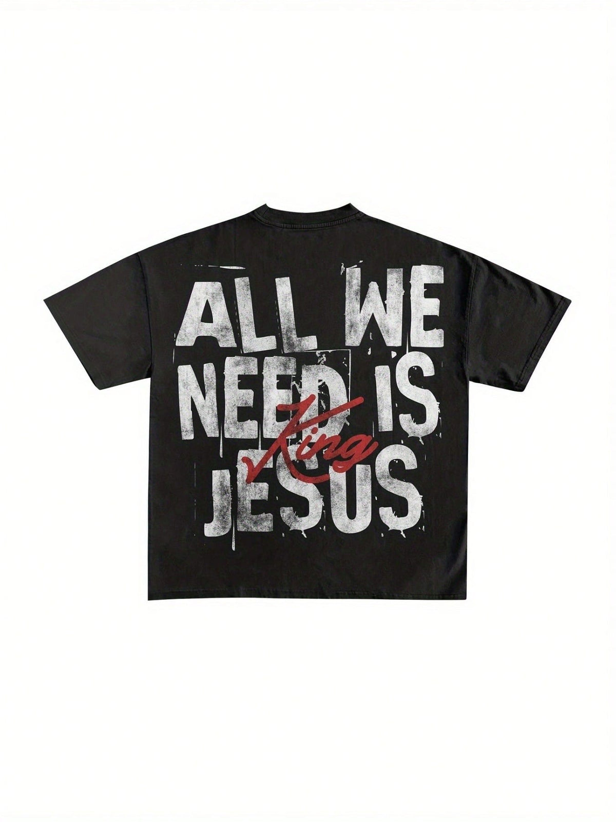 King Jesus Oversized Graphic T-Shirt