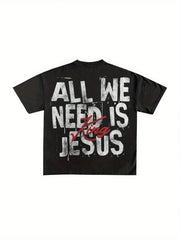 King Jesus Oversized Graphic T-Shirt