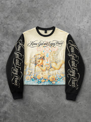 Know God Angel Faith Polyester Sweatshirt