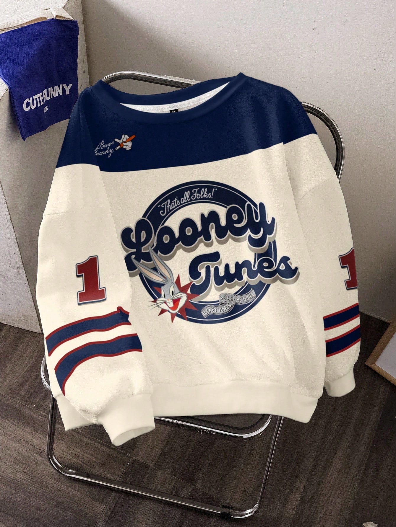 Plus Size Cartoon & Letter Graphic Oversized Sweatshirt Comfy & Trendy Pullover for Women