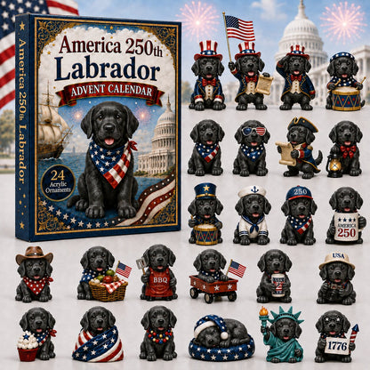 CHRISTMAS KICKOFF 40% OFF - Labrador Advent Calendar 2026 - 24-Day Festive Countdown, Acrylic Charms Blind Box - Gift For Dog Lovers