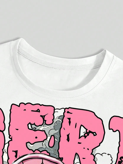 Liberty Banknote Print Pink Short Sleeve Tee