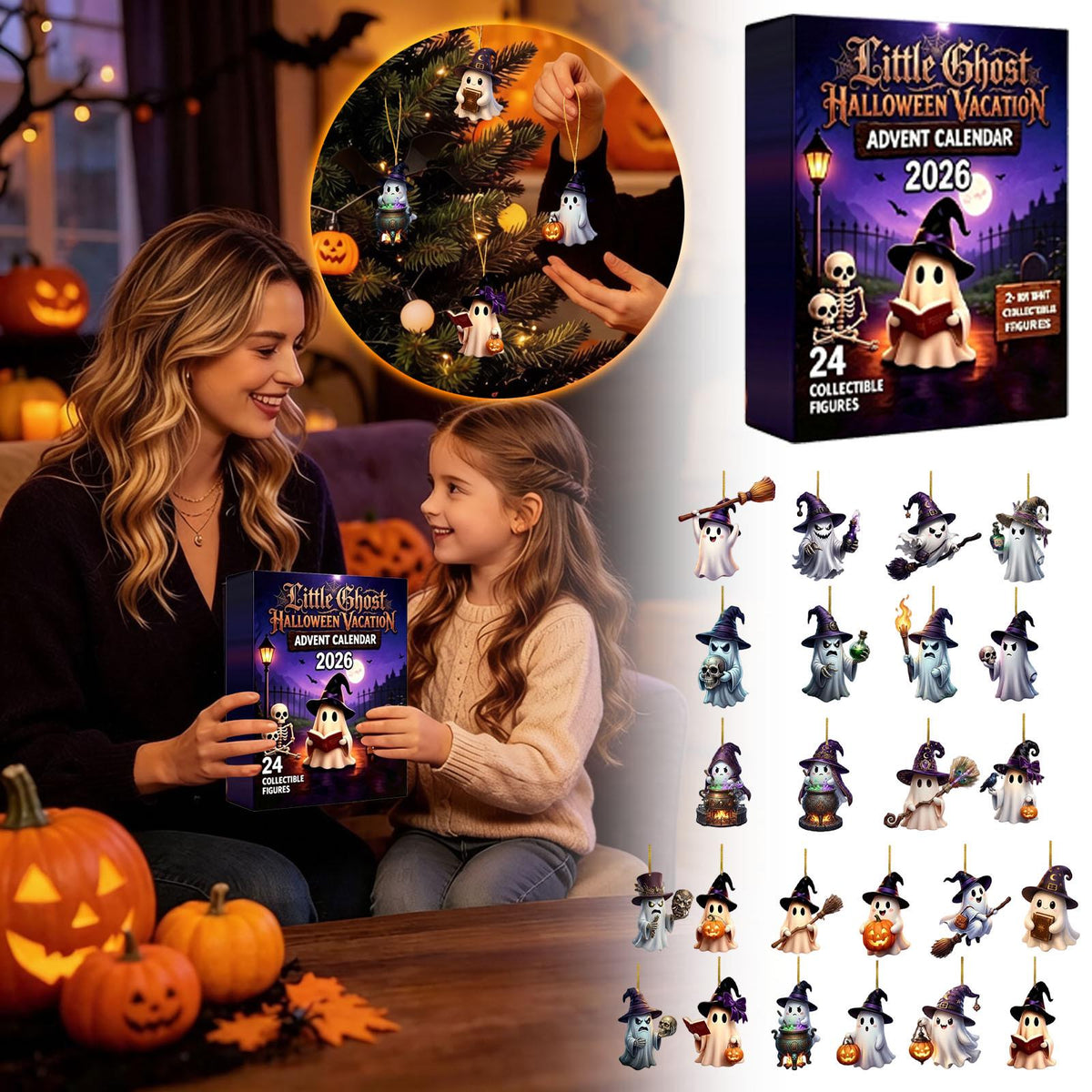 Little Ghost Halloween Vacation Advent Calendar 2026