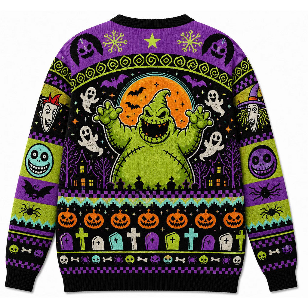 Little Nightmare Dark Halloween Cardigan Sweater