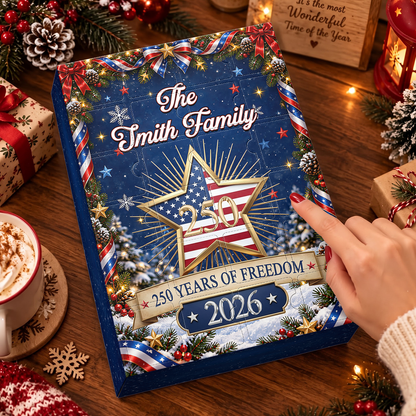 Christmas 250 Years Of Freedom Together Advent Calendar 2026 - 24 Day Spirits Countdown, Acrylic Charms Blind Box - Gift For Family