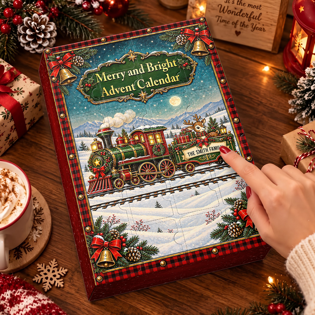 Christmas Together Advent Calendar 2026 - 24 Day Spirits Countdown, Acrylic Charms Blind Box - Gift For Family