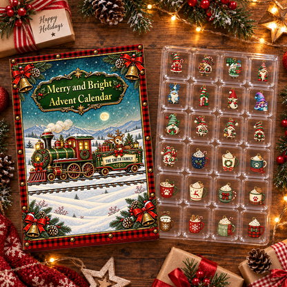 Christmas Together Advent Calendar 2026 - 24 Day Spirits Countdown, Acrylic Charms Blind Box - Gift For Family