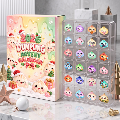 Sweet Little Dumpling This Season Advent Calendar 2026 - 24 Day Spirits Countdown, Acrylic Charms Blind Box - Gift For Family