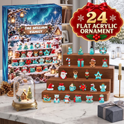 Sea Glass Advent Calendar 2026 - 24 Day Spirits Countdown, Acrylic Charms Blind Box - Gift For Family
