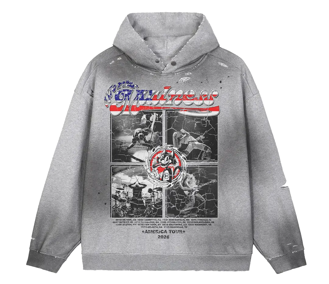 Madness Tour Faded Distress Hoodie