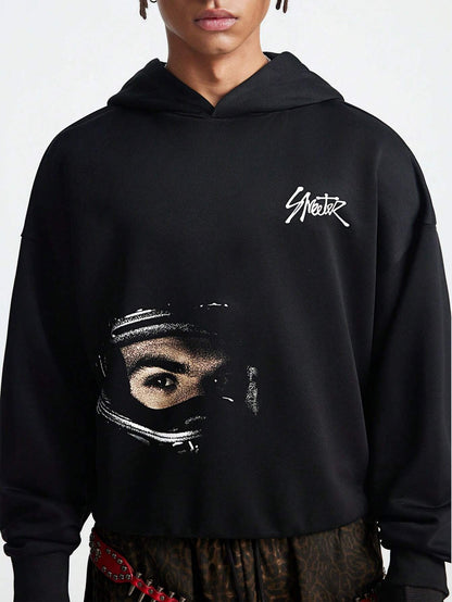 Manfinity NXTstreet Letter Figure Hoodie