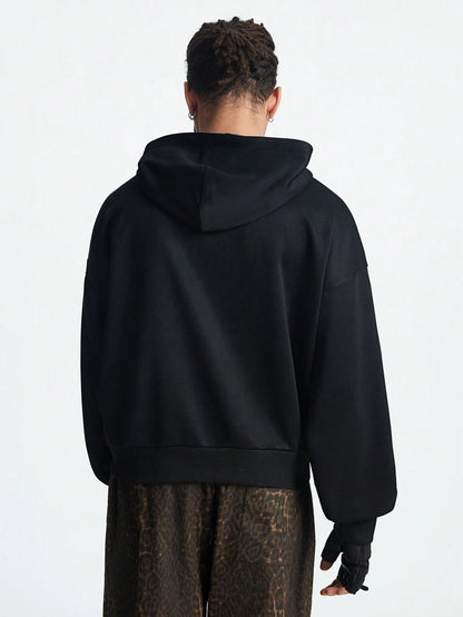 Manfinity NXTstreet Letter Figure Hoodie