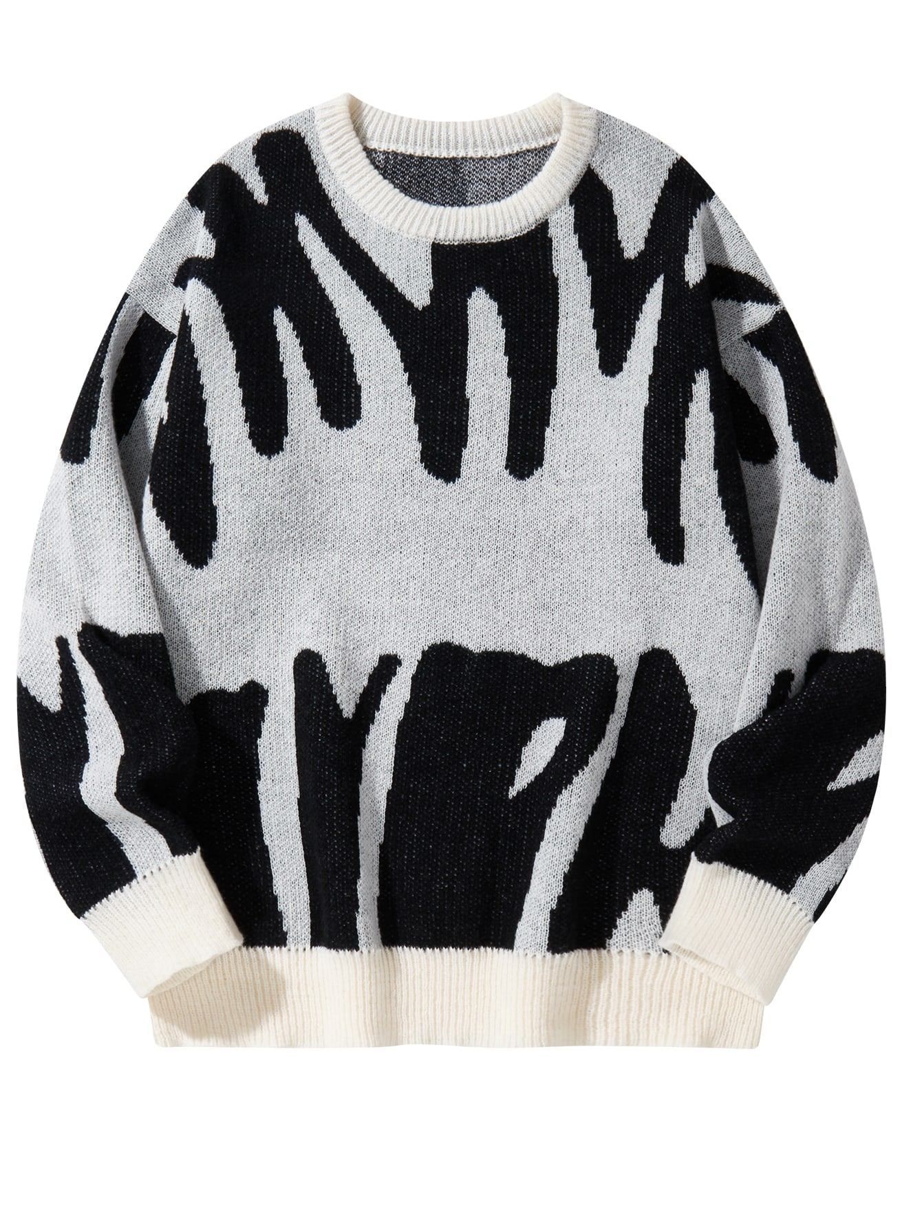 Men’s Graphic Colorblock Knit Sweater
