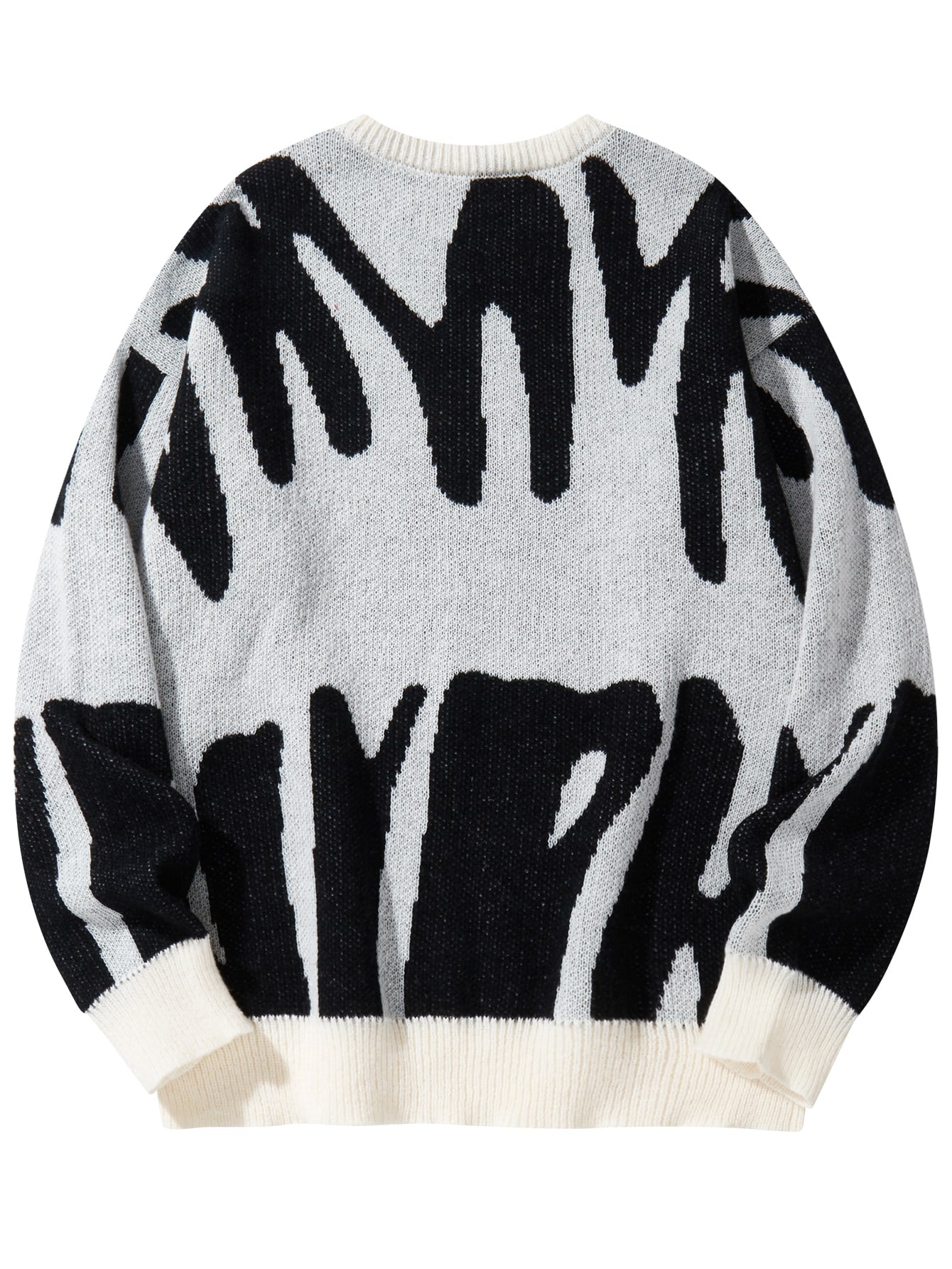 Men’s Graphic Colorblock Knit Sweater