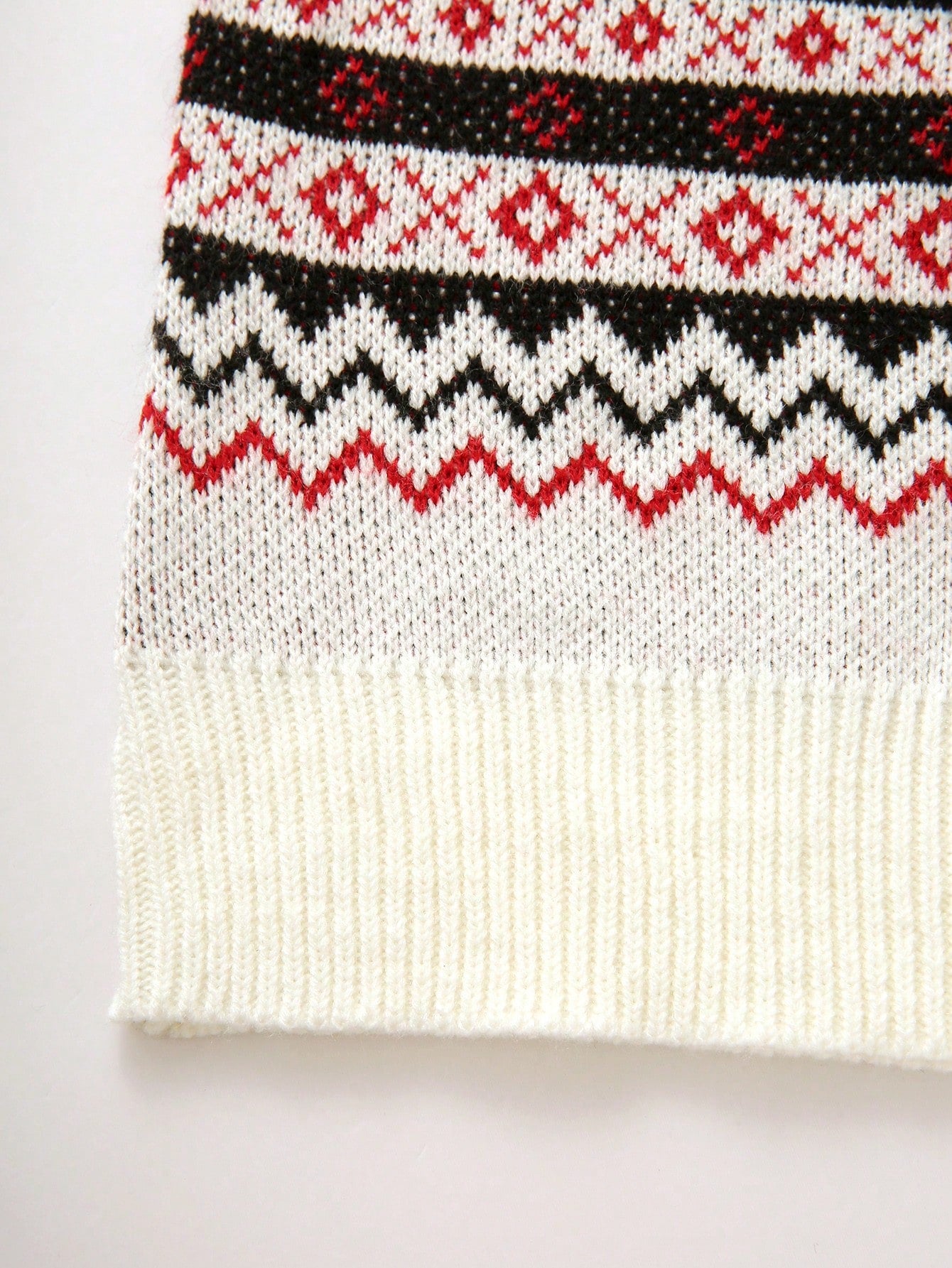 Christmas Deer Pattern Funny Loose Fit Crew Neck Pullover Sweater