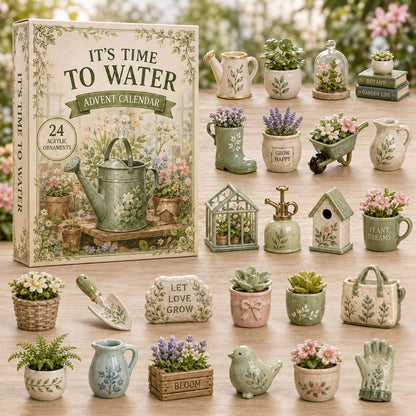 CHRISTMAS KICKOFF 40% OFF - Meadow Garden Advent Calendar 2026 - 24-Day Festive Countdown, Acrylic Charms Blind Box - Gift For Gardening Lovers