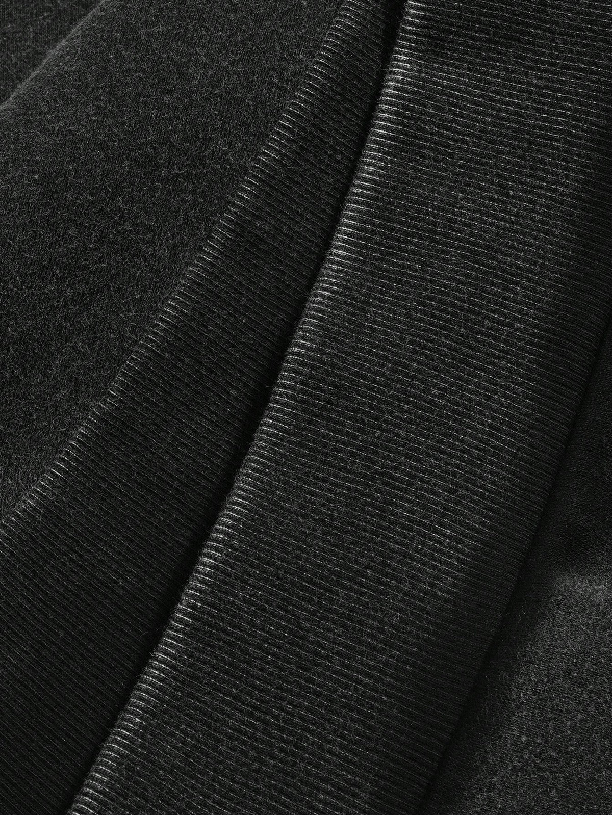 Men Cross Graphic Thermal Black Hoodie