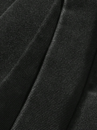 Men Cross Graphic Thermal Black Hoodie