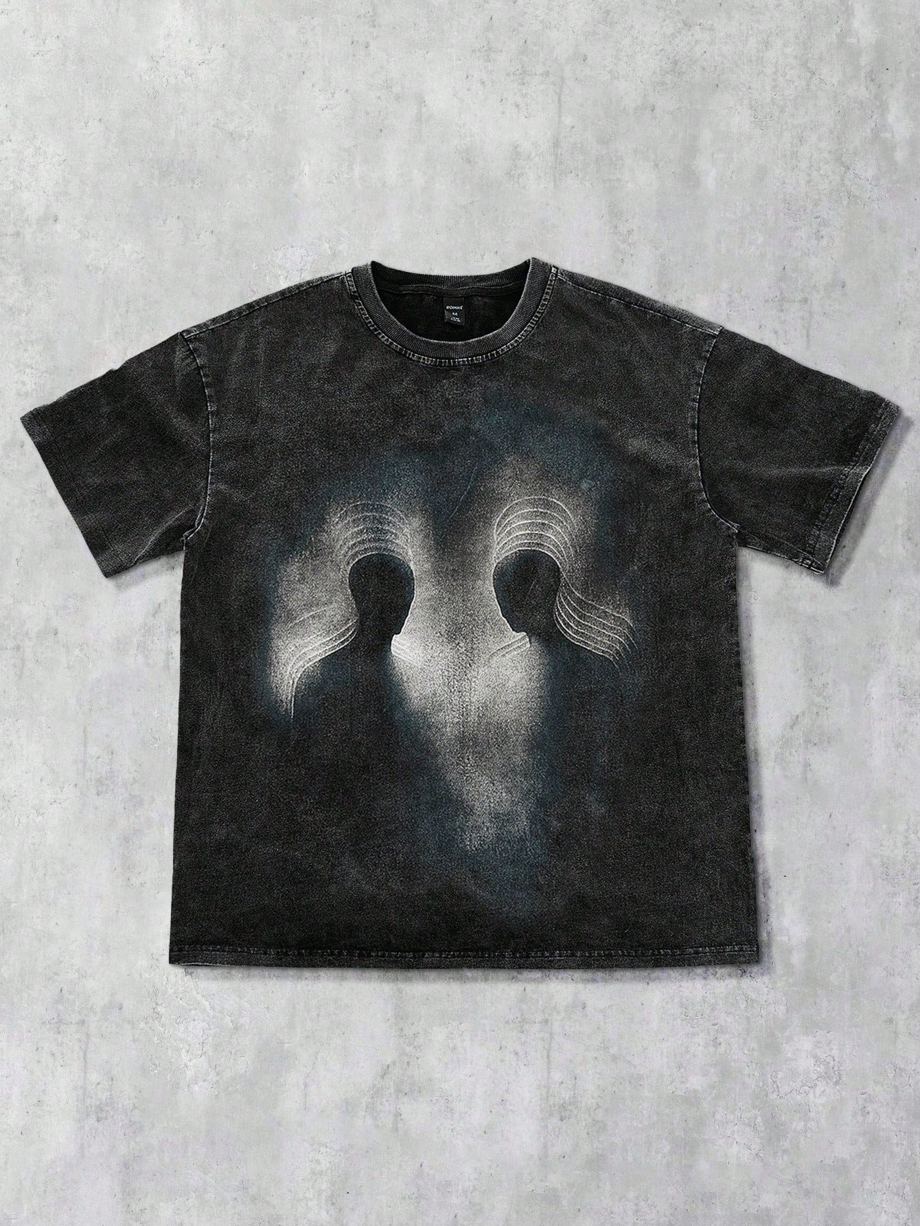 Men Grunge Punk Silhouette Tee