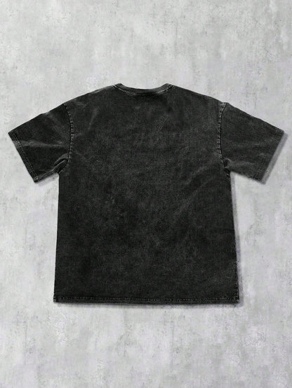 Men Grunge Punk Silhouette Tee