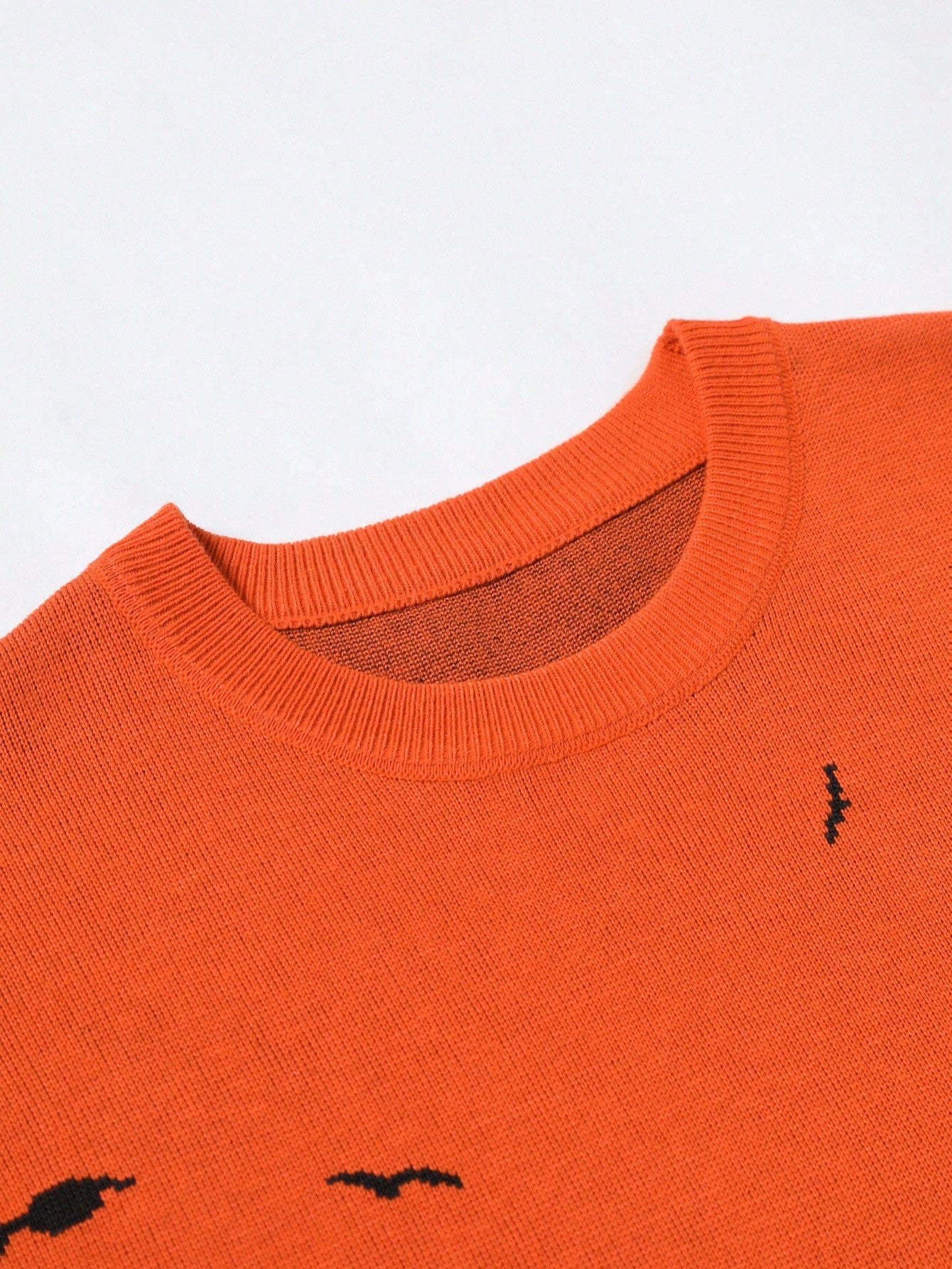 Men Halloween Ghost Colorblock Y2K Sweater