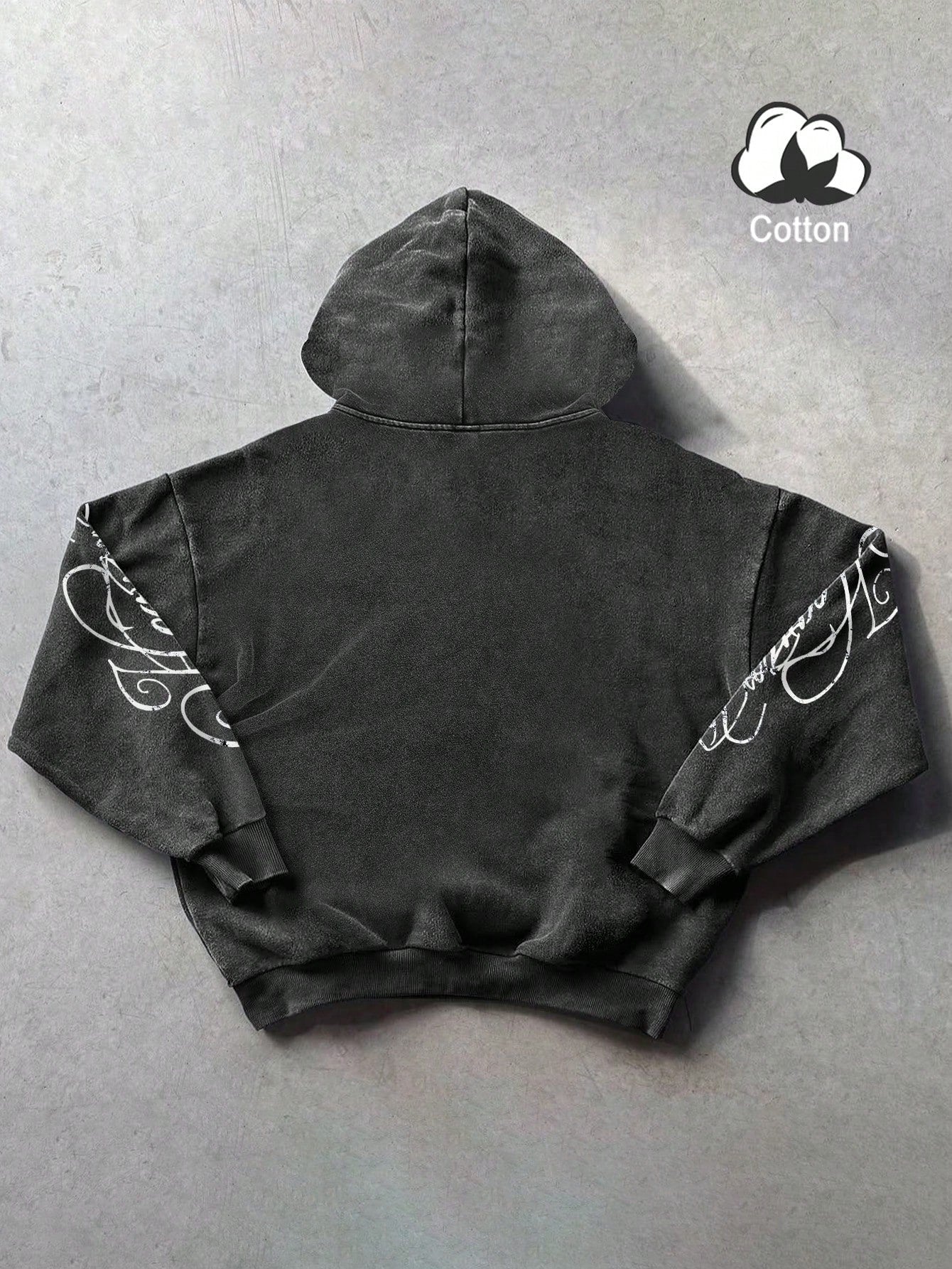Men Jesus Portrait Slogan Graphic Hoodie