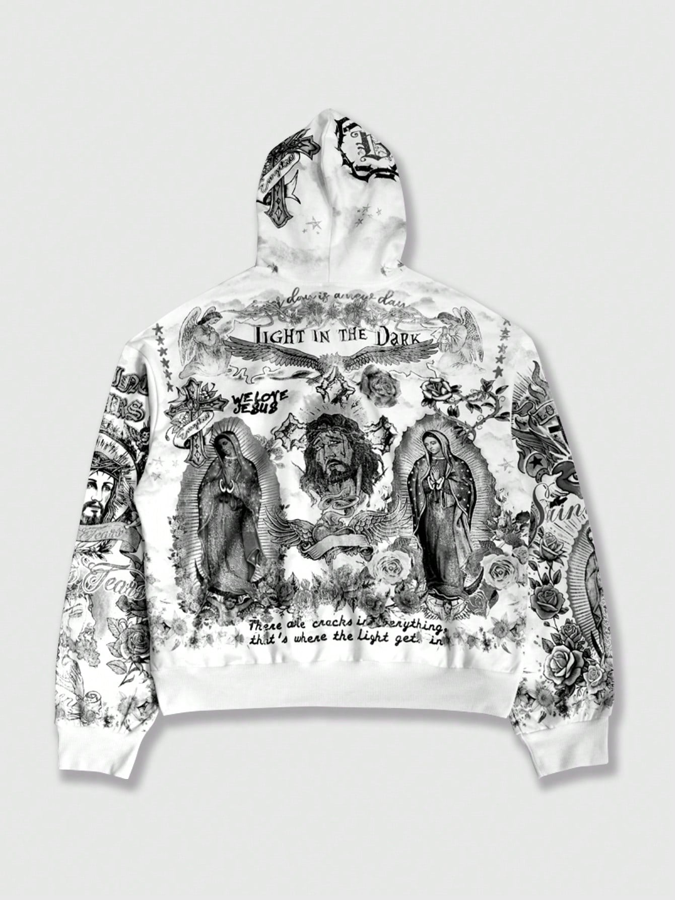 Men Street Graphic Print Hoodie