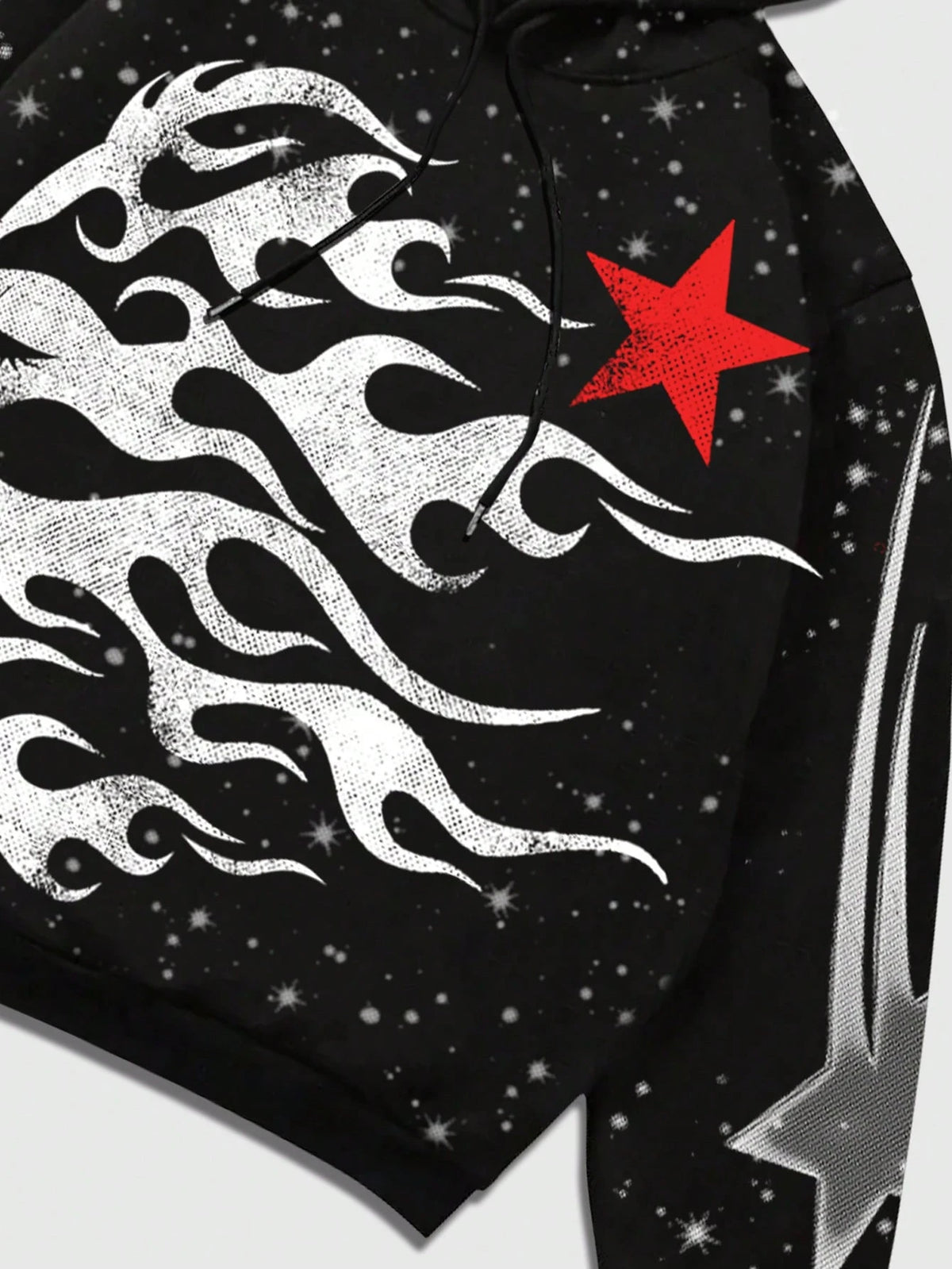 Men Street Life Casual Figure Print Hoodie