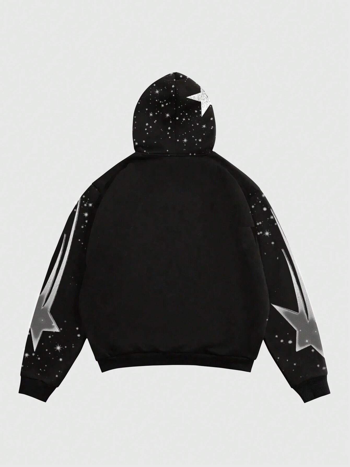 Men Street Life Casual Figure Print Hoodie