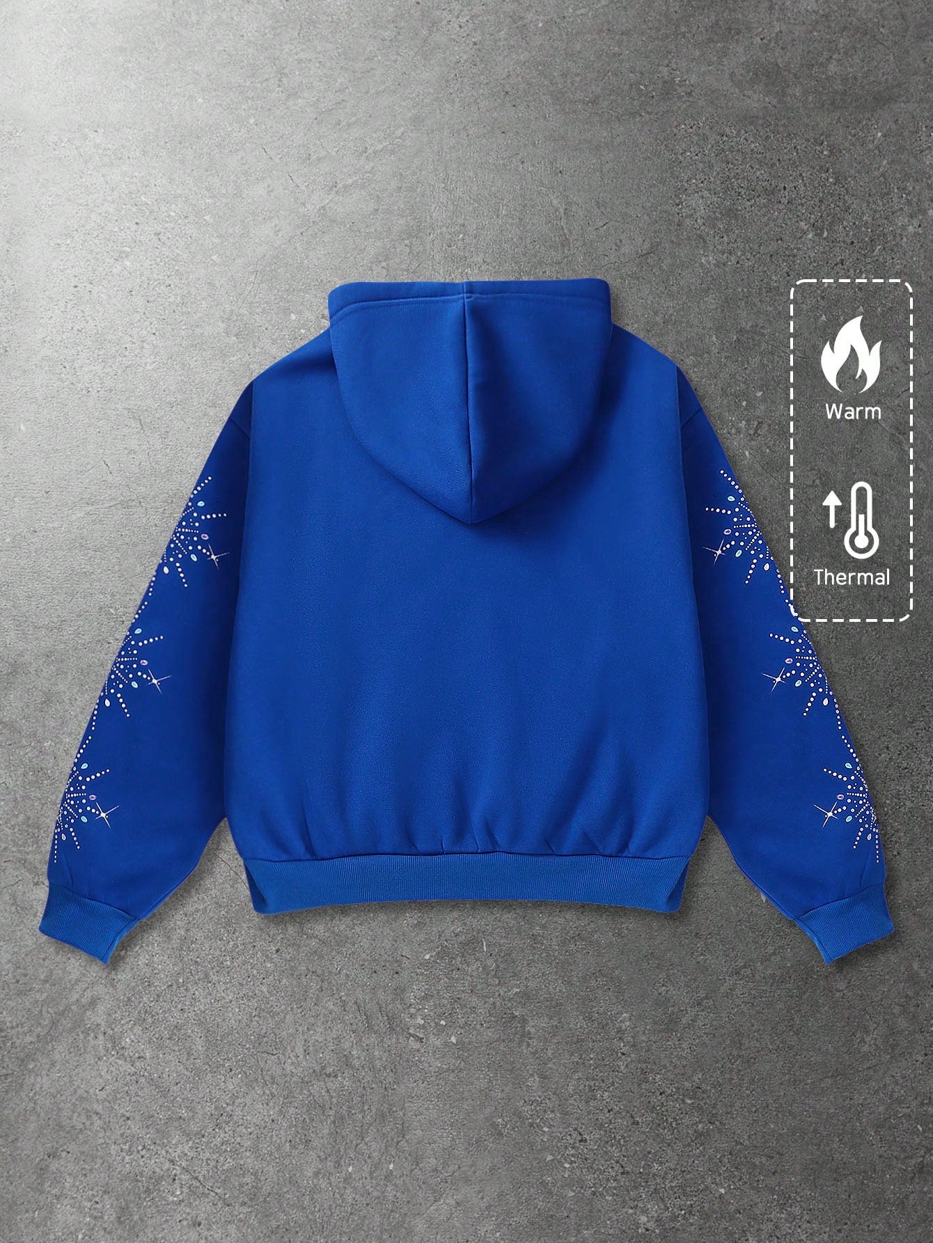 Men Street Life Graphic Print Zip Up Hoodie