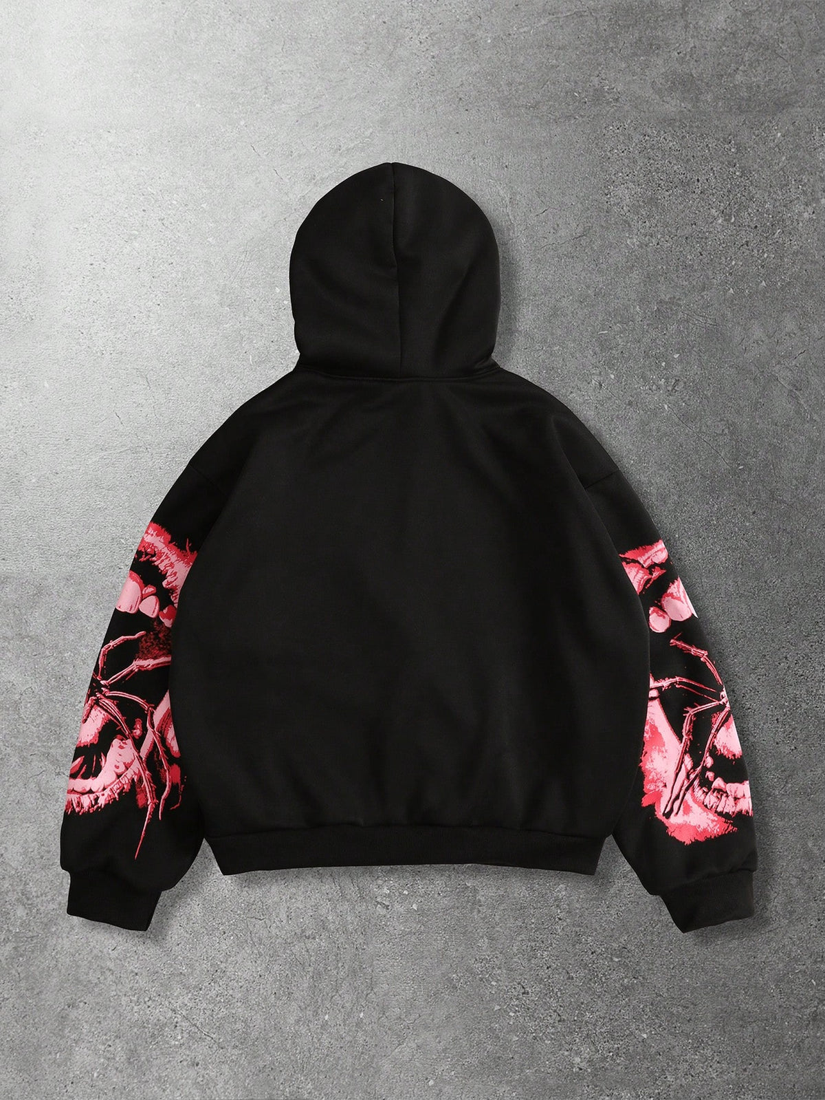 Men Street Life Teeth Letter Hoodie