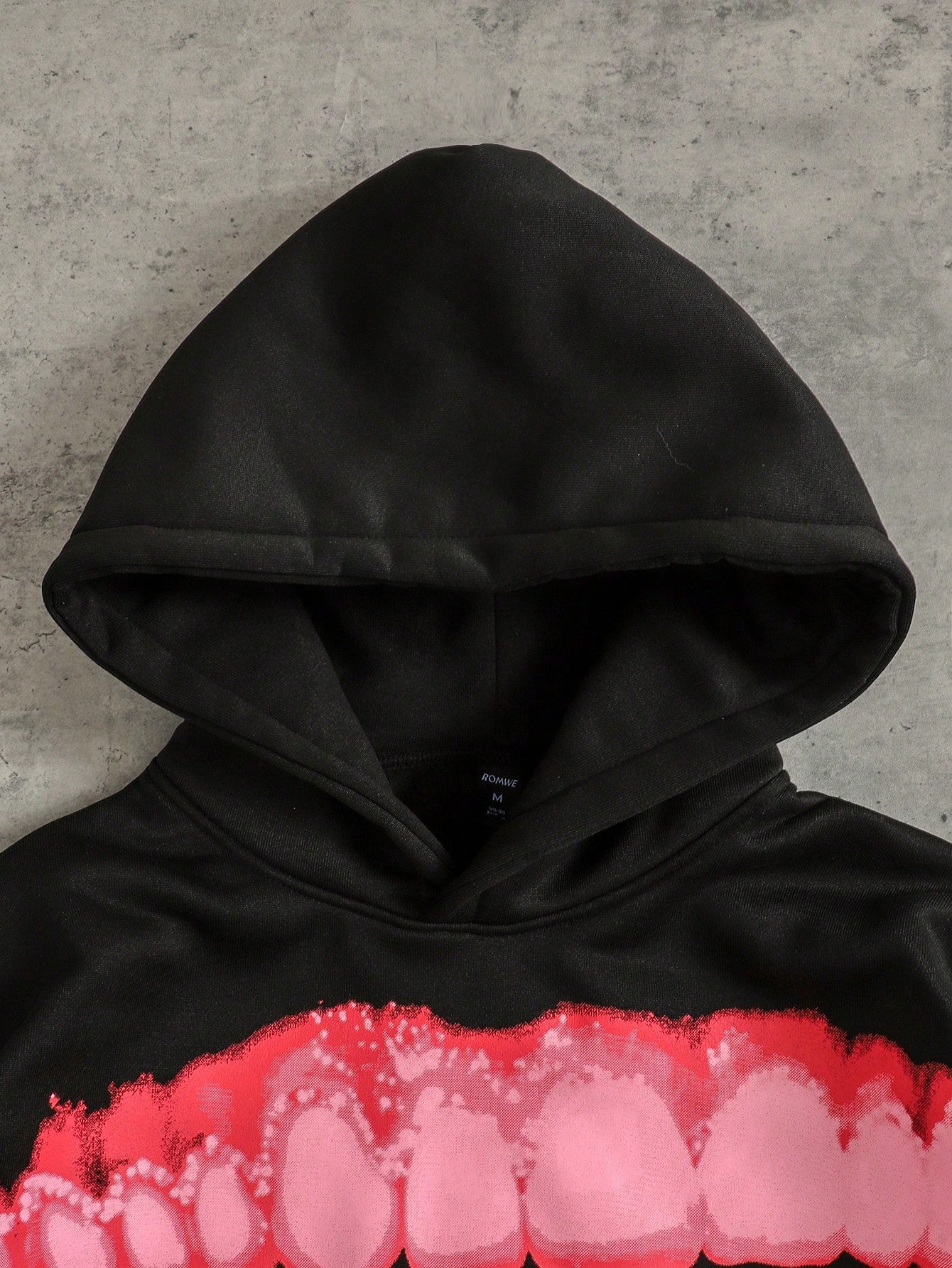 Men Street Life Teeth Letter Hoodie