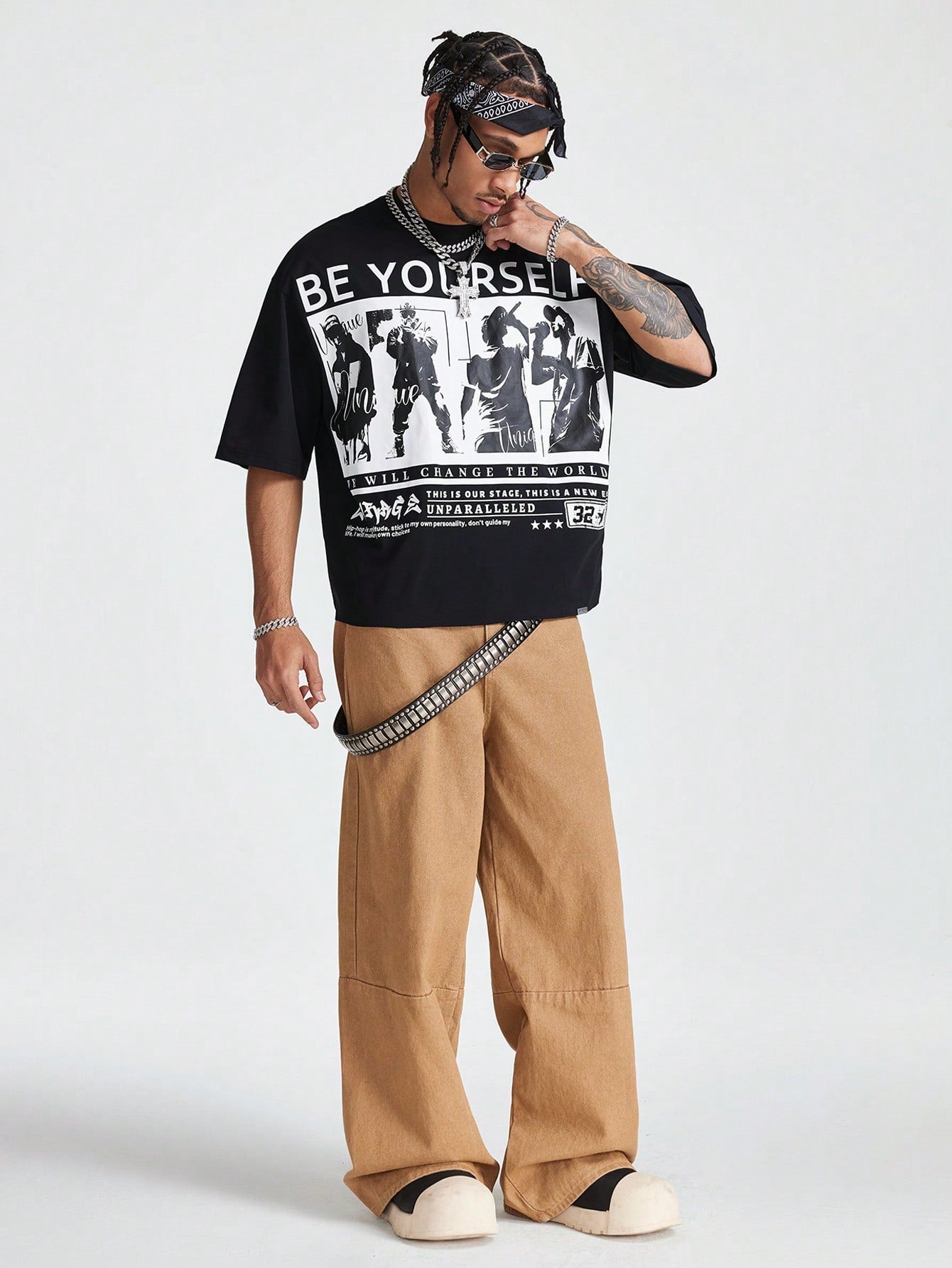 Men Vintage Slogan Print T-Shirt