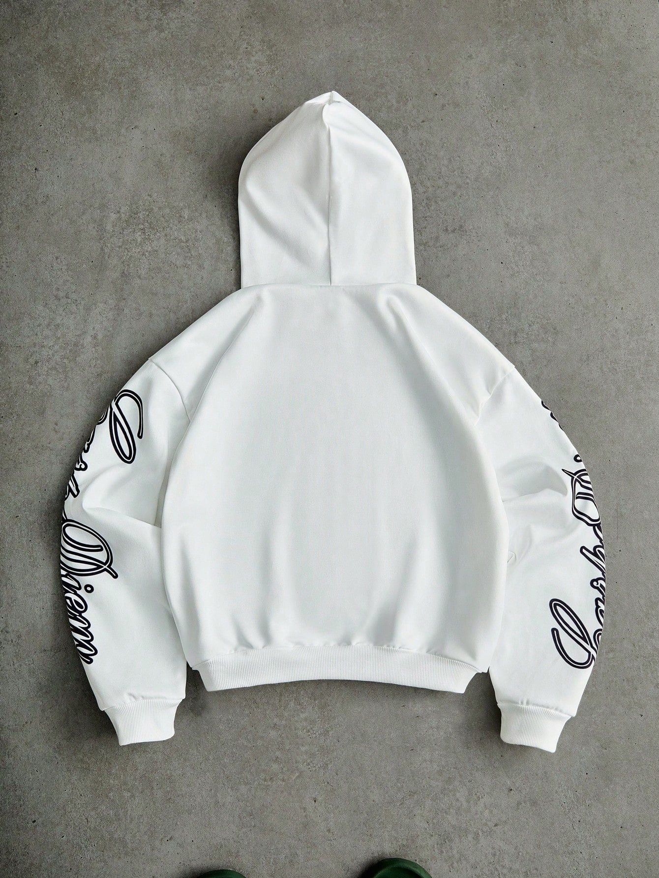 Men White Benjamin Franklin Puff Hoodie