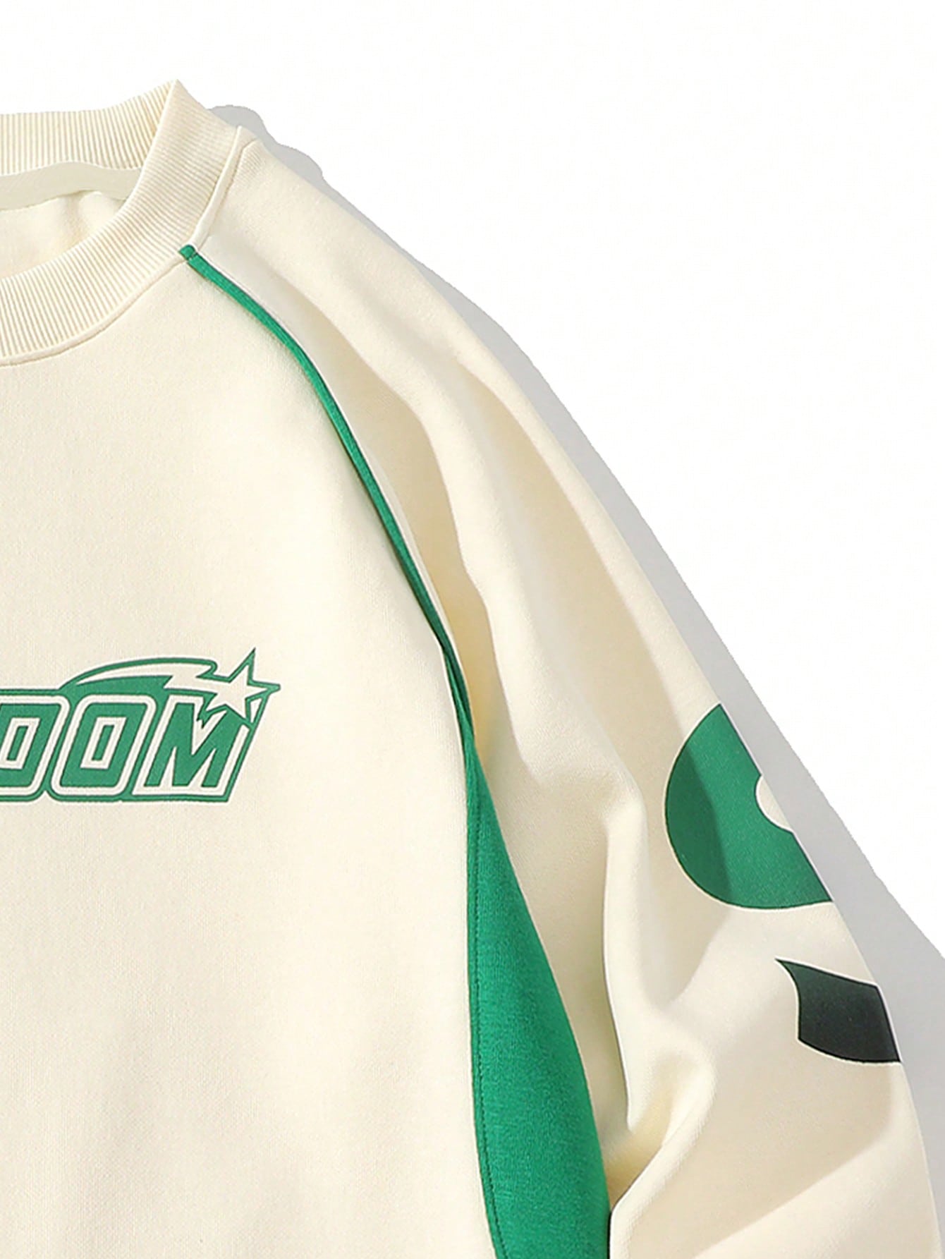 Men Letter Graphic Raglan Sleeve Sweatshirt With Preppy Edge