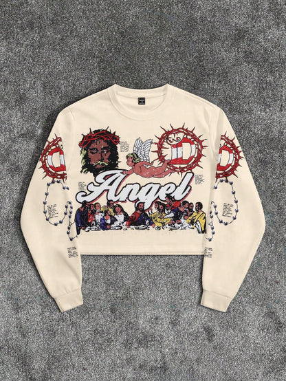 Men's Casual Graphic Print Sweatshirt