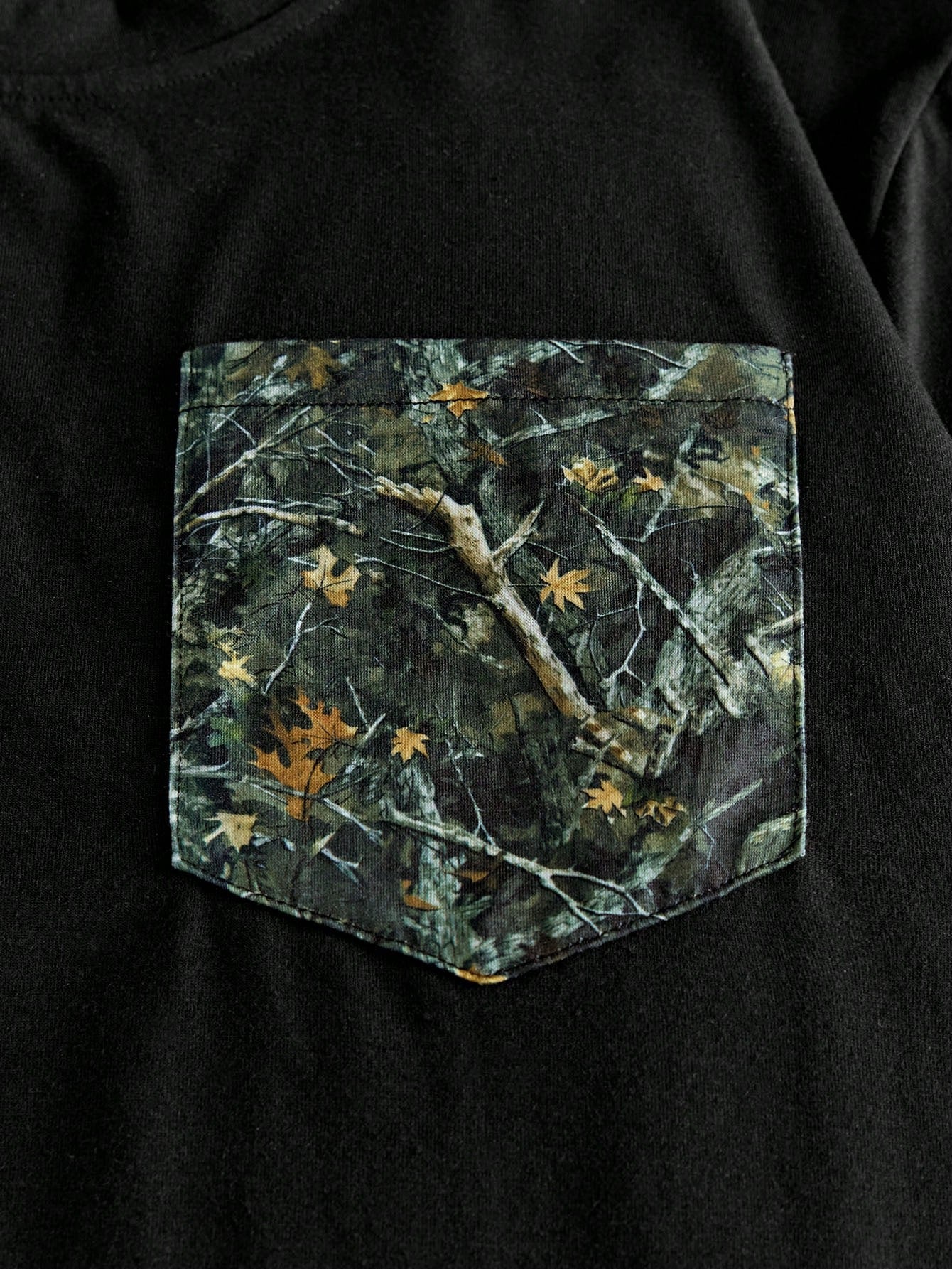 Men's Casual Printed Pocket T-Shirt