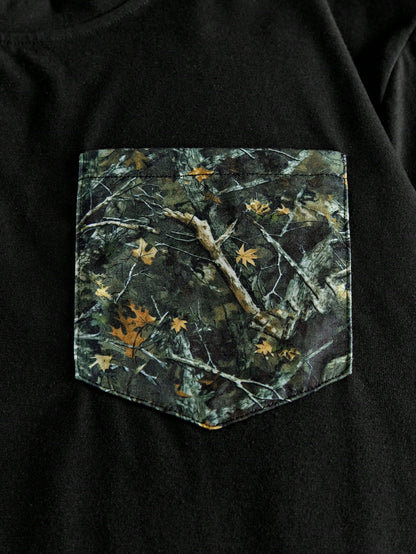 Men's Casual Printed Pocket T-Shirt