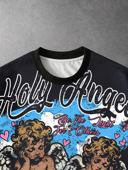 Men's Collegiate Printed Long Sleeve T-Shirt