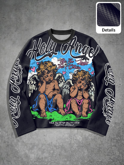 Men's Collegiate Printed Long Sleeve T-Shirt