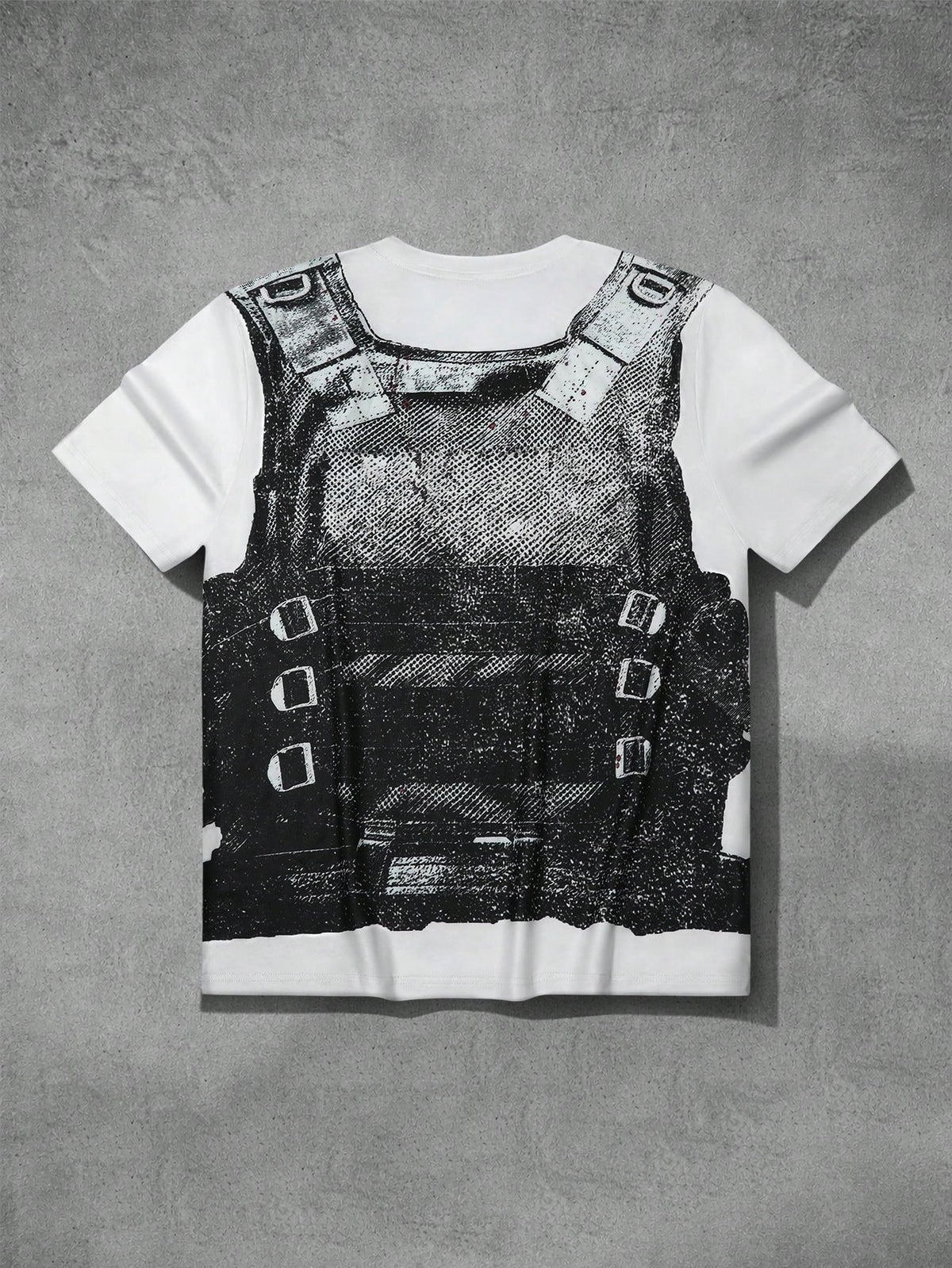 Men's Goth Tactical Vest Print T-Shirt