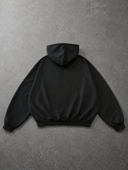 Men's Gothic Cross Print Streetwear Hoodie