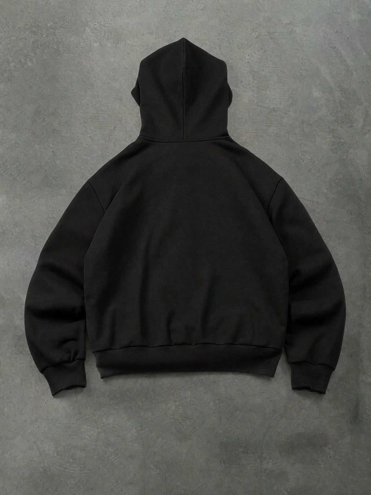 Men's Letter Print Zip-Up Casual Hoodie