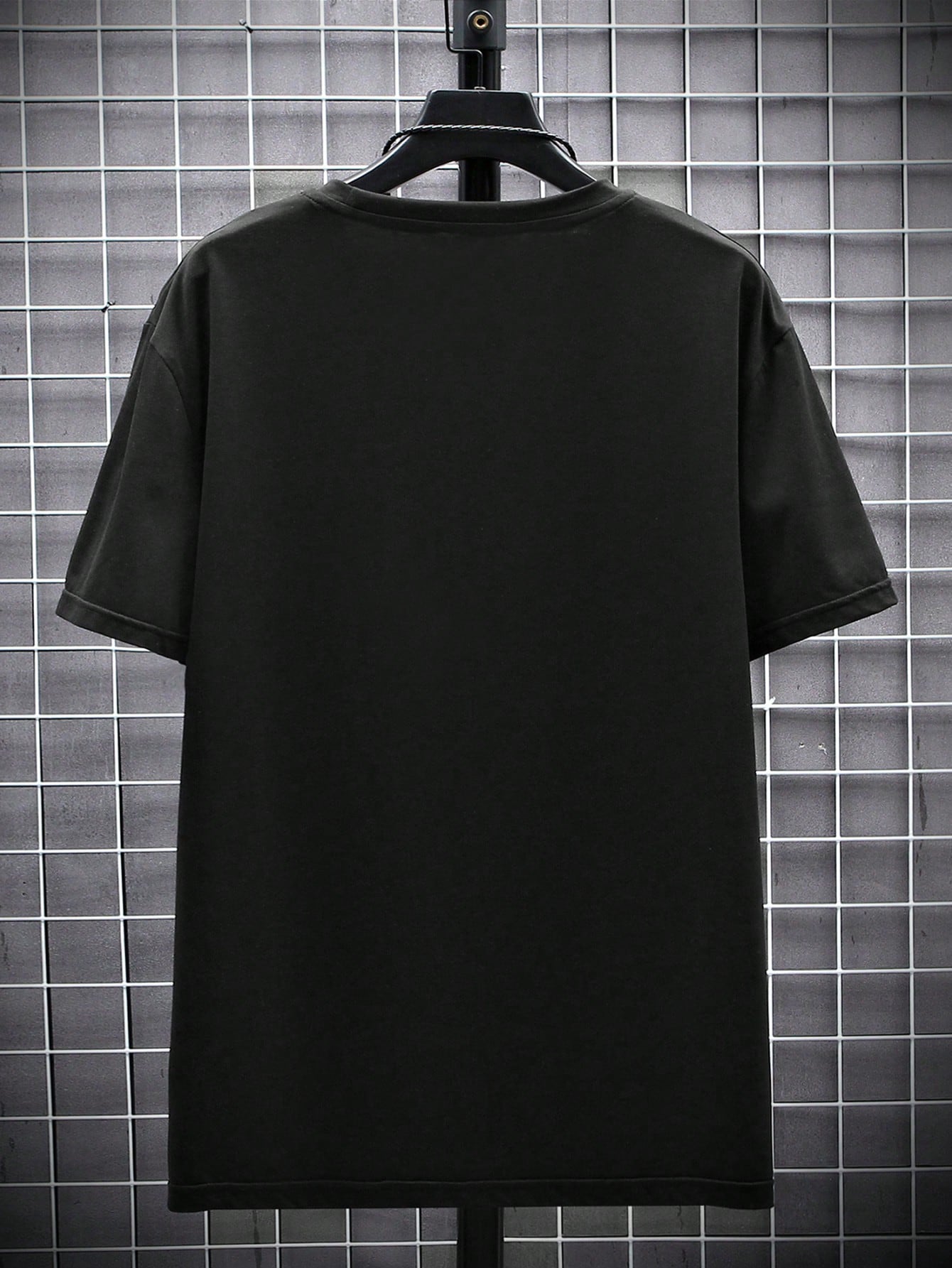 Men's Mona Lisa Retro Print Black T-Shirt