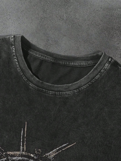 Men's New York Statue of Liberty Grey Tee