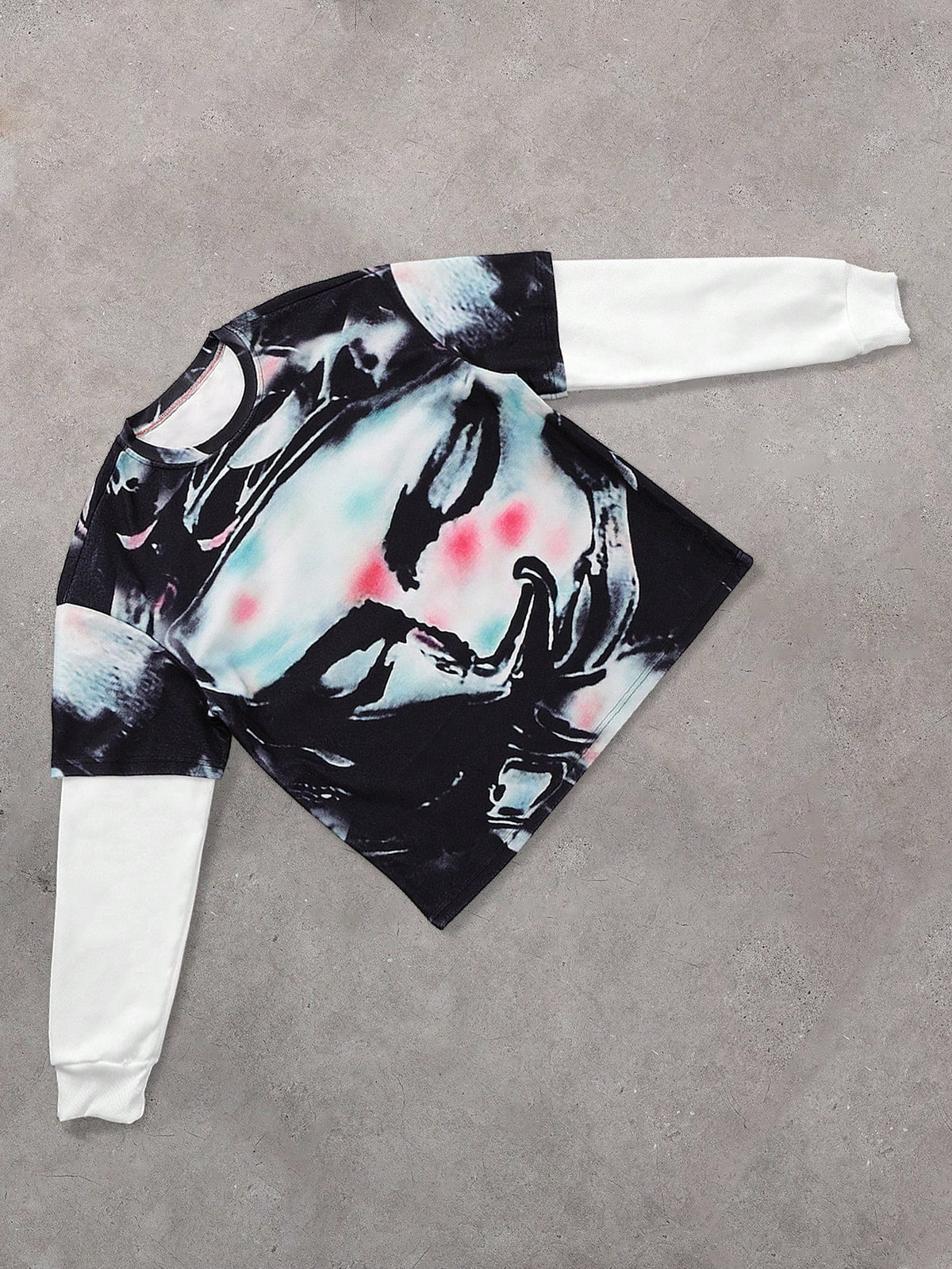 Men's Prayer Figure All Over Print 2-In-1 Sweatshirt
