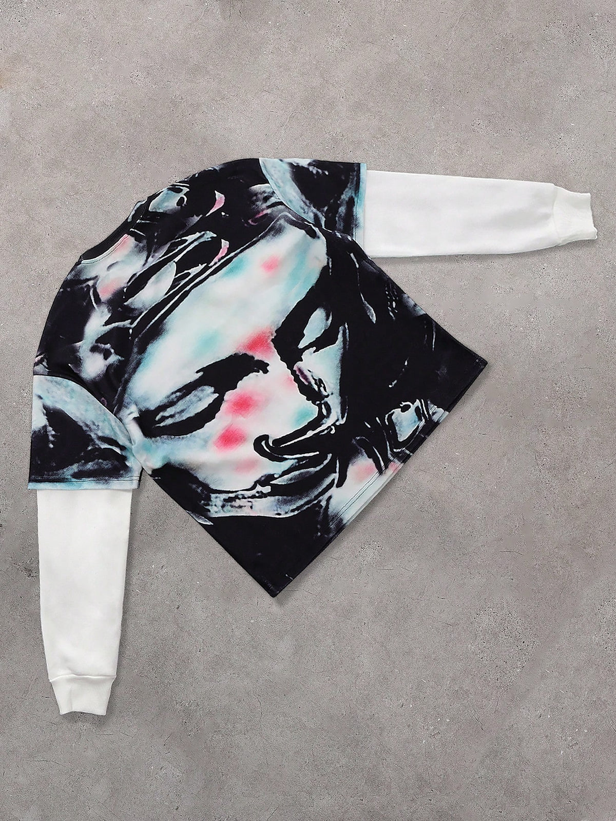 Men's Prayer Figure All Over Print 2-In-1 Sweatshirt