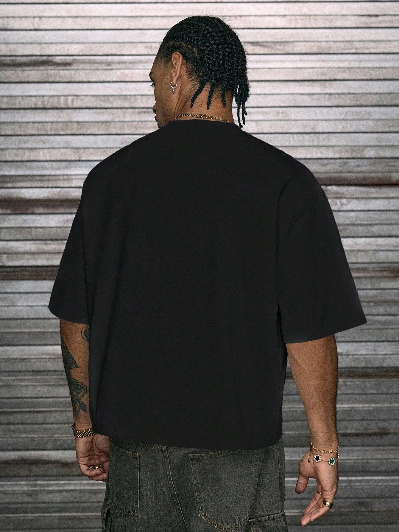 Men's Print Casual Crewneck T-Shirt