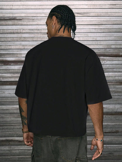 Men's Print Casual Crewneck T-Shirt