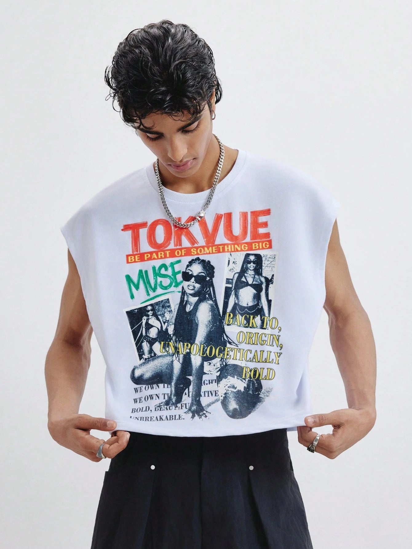 Men's Retro American Sleeveless Tank Top